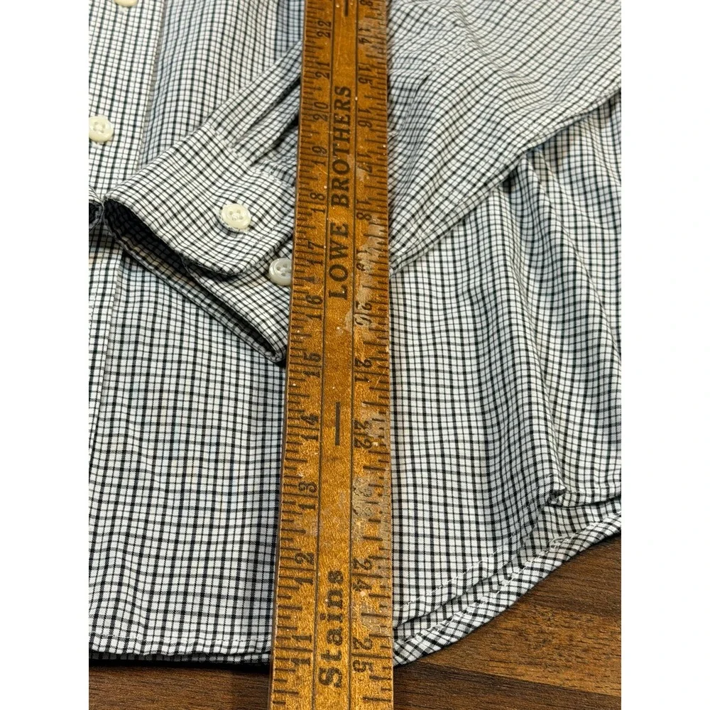 Vintage boys LRL Ralph Lauren button up plaid oxford size 14. LRL pocket logo
